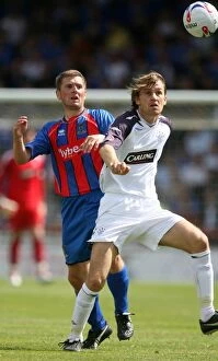 Images Dated 4th August 2007: Rangers Triumph: Sasa Papac vs. Dennis Wyness in Action - 3-0 Clydesdale Bank Scottish Premier