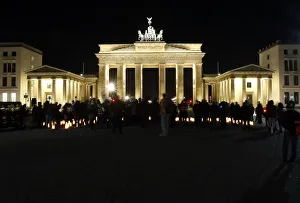 Brandenburg Gate in Berlin is seen before Earth Hour Brandenburg Gate in Berlin is seen before Earth Hour