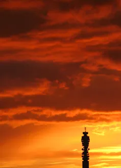 The British Telecom tower is seen silhouetted at dusk in central London The British Telecom tower is seen silhouetted at dusk in central London