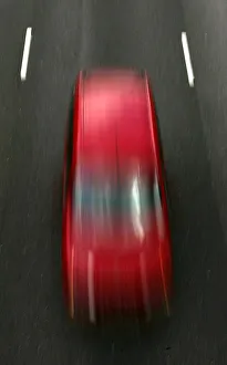 Car is driven on M25 London Orbital motorway near junction 22 in Herfordshire Car is driven on M25 London Orbital motorway near junction 22 in Herfordshire