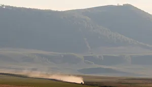 Car drives in Khakassia region Car drives in Khakassia region