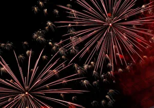 Fireworks light up the sky during a countdown welcoming the Chinese Lunar new year in Fireworks light up the sky during a countdown welcoming the Chinese Lunar new year in