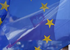 Flags of European Union and Poland are seen during an anti-government protest in Warsaw Flags of European Union and Poland are seen during an anti-government protest in Warsaw
