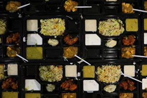 Food prepared for Iftar at the GuruNanak Darbar Sikh temple, during the Muslim holy Food prepared for Iftar at the GuruNanak Darbar Sikh temple, during the Muslim holy