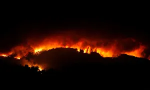 A forest fire is seen near Pedrogao Grande in central Portugal A forest fire is seen near Pedrogao Grande in central Portugal