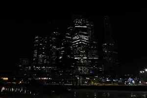 A general view shows the Moscow International Business Centre after the lights were A general view shows the Moscow International Business Centre after the lights were
