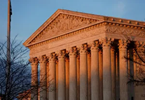 Light from the setting sun shines on the Supreme Court in Washington Light from the setting sun shines on the Supreme Court in Washington