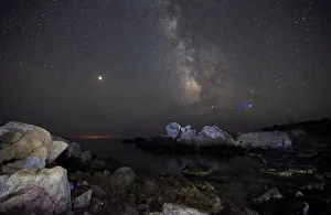 The Milky Way from a beach in the Sardinia island The Milky Way from a beach in the Sardinia island