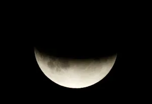 July 2019 Lunar Eclipse Prints: A partial lunar eclipse is seen in Berlin