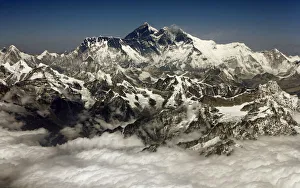 Mount Everest, the highest peak in the world, is seen in this aerial view Mount Everest, the highest peak in the world, is seen in this aerial view