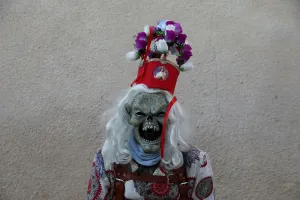Diablo costume at the Endiablada festival Print