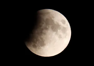 July 2019 Lunar Eclipse Prints: A partial lunar eclipse is seen in Berlin
