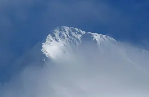 Swiss Alps Mountains Prints: The summit of the Eiger mountain is pictured in Wengen