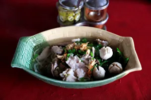 A noodle breakfast seen in a restaurant in the northern province of Chiang Rai A noodle breakfast seen in a restaurant in the northern province of Chiang Rai
