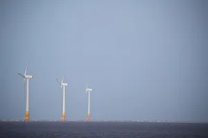 An offshore wind farm is seen from Great Yarmouth An offshore wind farm is seen from Great Yarmouth