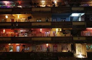 People decorate their houses with lanterns and lights as they celebrate Diwali in Mumbai People decorate their houses with lanterns and lights as they celebrate Diwali in Mumbai