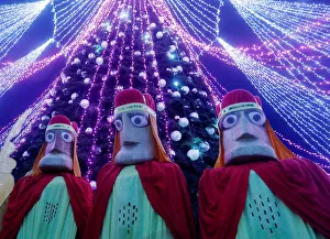 People dressed as the Three Kings parade through the streets during the Epiphany Day People dressed as the Three Kings parade through the streets during the Epiphany Day