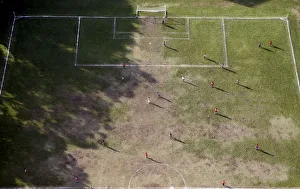 People play soccer in an amateur soccer field in Sao Paulo People play soccer in an amateur soccer field in Sao Paulo