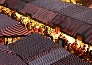 People visit Germanys oldest Christkindlesmarkt in Nuremberg People visit Germanys oldest Christkindlesmarkt in Nuremberg