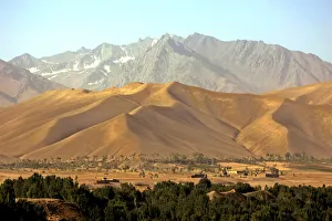 A picture shows the valley of Bamian in central Afghanistan A picture shows the valley of Bamian in central Afghanistan