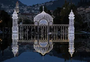 A replica of the casino is seen along the Promenade jetty as part of the Christmas A replica of the casino is seen along the Promenade jetty as part of the Christmas