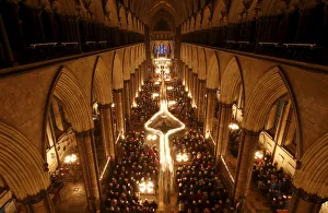 Salisbury Cathedral celebrates the beginning of Advent with a candle lit service Salisbury Cathedral celebrates the beginning of Advent with a candle lit service