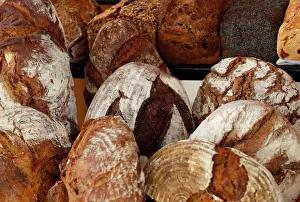 A selection of homemade and regionally sourced bread is displayed at Steirereck restaurant A selection of homemade and regionally sourced bread is displayed at Steirereck restaurant