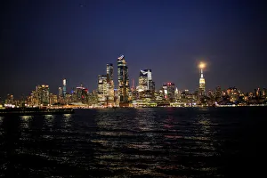 The skyline of New York City is seen as the Worm moon, the last Supermoon sighting of 2019 The skyline of New York City is seen as the Worm moon, the last Supermoon sighting of 2019