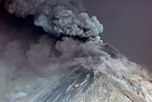Steam rises from Fuego volcano (Volcano of Fire) as seen from San Juan Alotenango Steam rises from Fuego volcano (Volcano of Fire) as seen from San Juan Alotenango