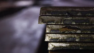 Steel plates are pictured at the Ariel Metal steel trader warehouse in Podolsk Steel plates are pictured at the Ariel Metal steel trader warehouse in Podolsk