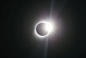 Eclipse Prints: Print of a solar eclipse observed at Coquimbo