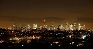 Sydneys central business district lights up after sunset as Australias largest city Sydneys central business district lights up after sunset as Australias largest city