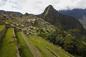 Terraces are seen next to the Inca citadel of Machu Picchu in Cusco Terraces are seen next to the Inca citadel of Machu Picchu in Cusco