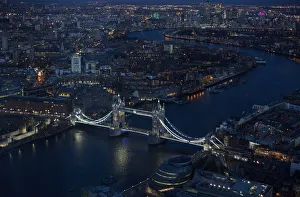 Tower Bridge is pictured from The View gallery at the Shard in London Tower Bridge is pictured from The View gallery at the Shard in London