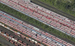 Train carriages, locomotives and freight trains of German railways Deutsche Bahn are Train carriages, locomotives and freight trains of German railways Deutsche Bahn are