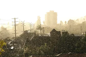 A view of heavy rainfall is seen in Los Angeles A view of heavy rainfall is seen in Los Angeles