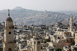 View shows churches and buildings in Bethlehem, in the Israeli-occupied West Bank View shows churches and buildings in Bethlehem, in the Israeli-occupied West Bank