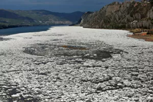 Russia Collection: A view shows an ice drift at the merge site of rivers, Mana and Yenisei