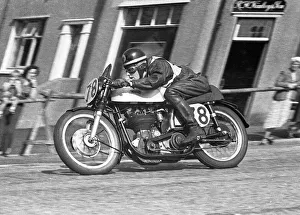 Alan Holmes (Norton) 1953 Junior Manx Grand Prix Alan Holmes (Norton) 1953 Junior Manx Grand Prix
