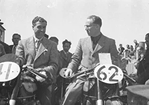 Artie Bell (Norton) and Ken Bills (Norton) 1947 Junior TT Artie Bell (Norton) and Ken Bills (Norton) 1947 Junior TT