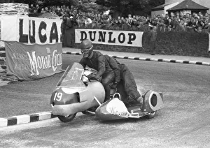 Bill Beevers & T Leek (Norton Watsonian) 1957 Sidecar TT Bill Beevers & T Leek (Norton Watsonian) 1957 Sidecar TT