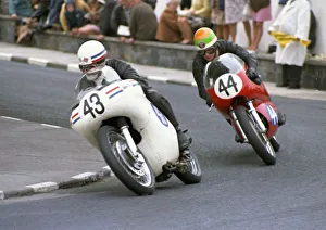 Bernie Lund (AJS) and Tony McGurk (Aermacchi) 1968 Junior TT Bernie Lund (AJS) and Tony McGurk (Aermacchi) 1968 Junior TT