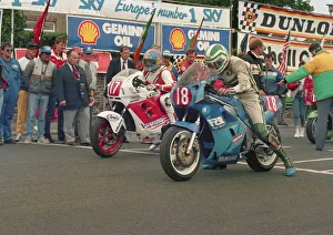 Brian Morrison (Honda) and Alan Batson (Yamaha) 1988 Production A TT Brian Morrison (Honda) and Alan Batson (Yamaha) 1988 Production A TT