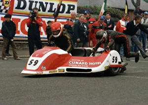 Brian Rostron & Ricky Roberts (Yamaha) 1989 Sidecar TT Brian Rostron & Ricky Roberts (Yamaha) 1989 Sidecar TT