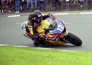 Bruce Anstey (Triumph) at Sulby Bridge, 2003 Junior TT Bruce Anstey (Triumph) at Sulby Bridge, 2003 Junior TT