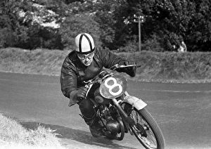 Concentration! F Bishop (BSA) 1953 Oulton Park Concentration! F Bishop (BSA) 1953 Oulton Park