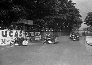 Cyril Smith & Stan Dibben (Norton) 1954 Sidecar TT