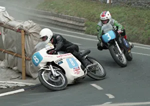 Danny Shimmin (AJS) and Glen English (Aermacchi) 1996 Junior Classic Manx Grand Prix Danny Shimmin (AJS) and Glen English (Aermacchi) 1996 Junior Classic Manx Grand Prix