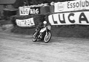 Bill Doran (AJS) 1950 Senior TT practice Bill Doran (AJS) 1950 Senior TT practice