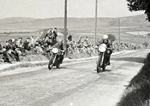 Eddie Stidolph (Norton) and Syd Lawton (AJS) 1951 Senior TT Eddie Stidolph (Norton) and Syd Lawton (AJS) 1951 Senior TT